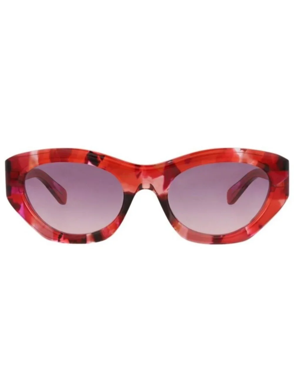 New Chloé Womens Cat Eye Red Red Violet Fashion Designer Sunglasses